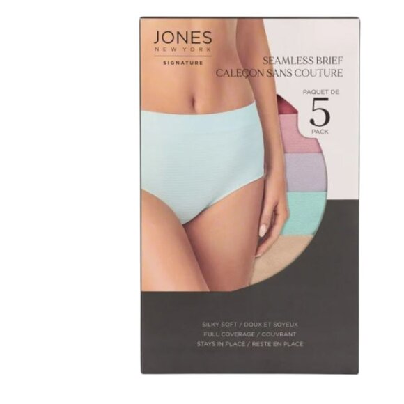 NWOT Jones New York Seamless Briefs 5 pack | Pastel - Picture 2 of 5